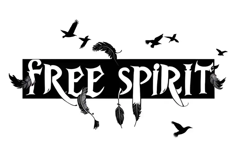 "free spirit" feathers and birds flying