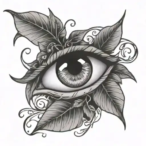 eye in plant vine - Variation 2