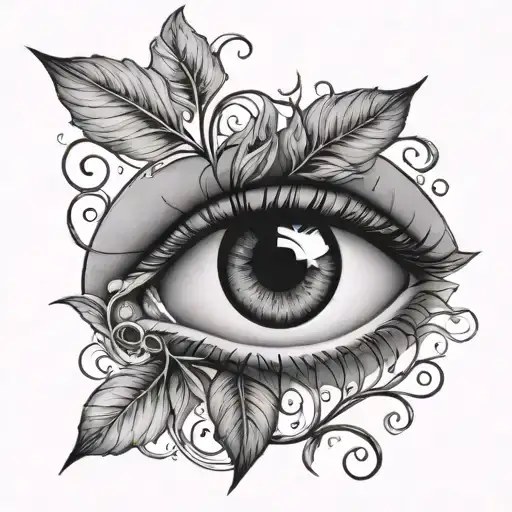 eye in plant vine - Variation 4