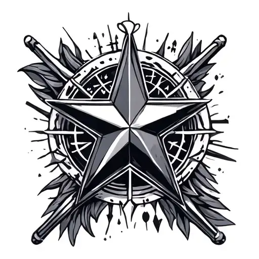 star with symbols - Variation 1