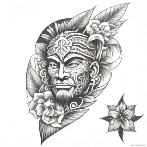 Hawaiian tattoo design