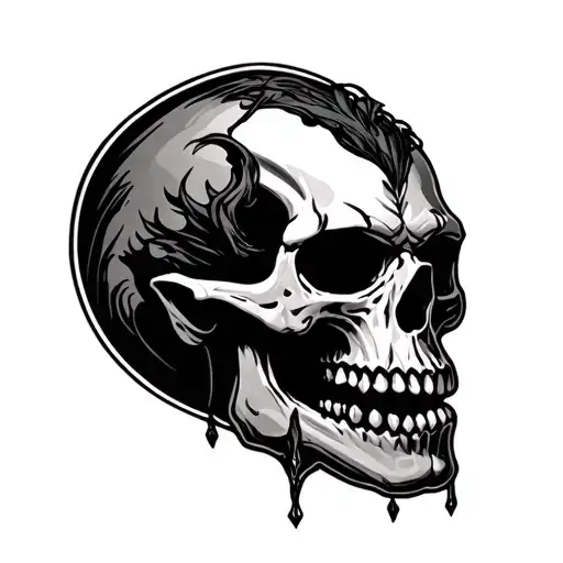 evil skull