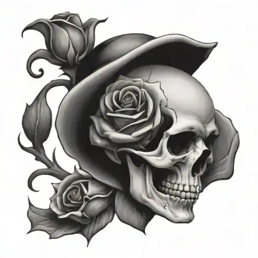 skull and roses - Variation 4