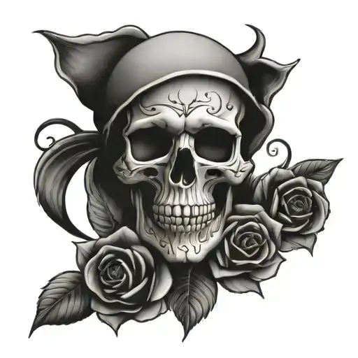 skull and roses - Variation 6