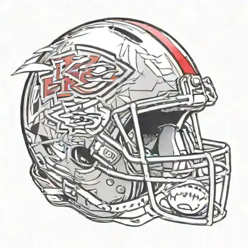 Kc chiefs logo on Lombardi trophy - Variation 2