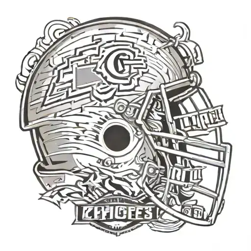 Kc chiefs logo on Lombardi trophy - Variation 4