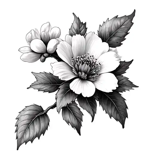 Hawthorn Flower - Variation 2