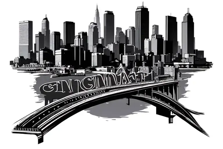 Cincinnati Skyline - Variation 1
