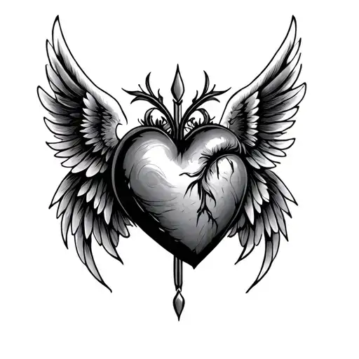 Heart With Wings - Variation 2