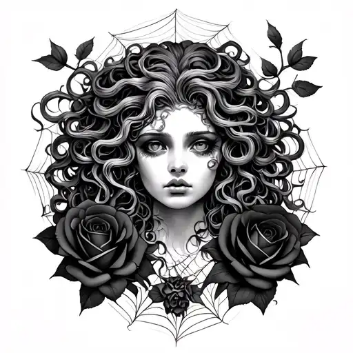 Medusa tattoo design