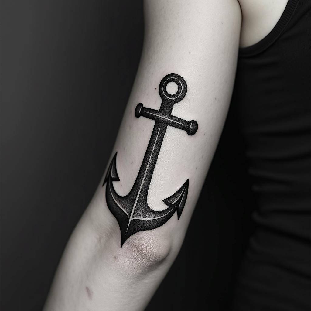 Ancla ⚓higly detailed tattoo