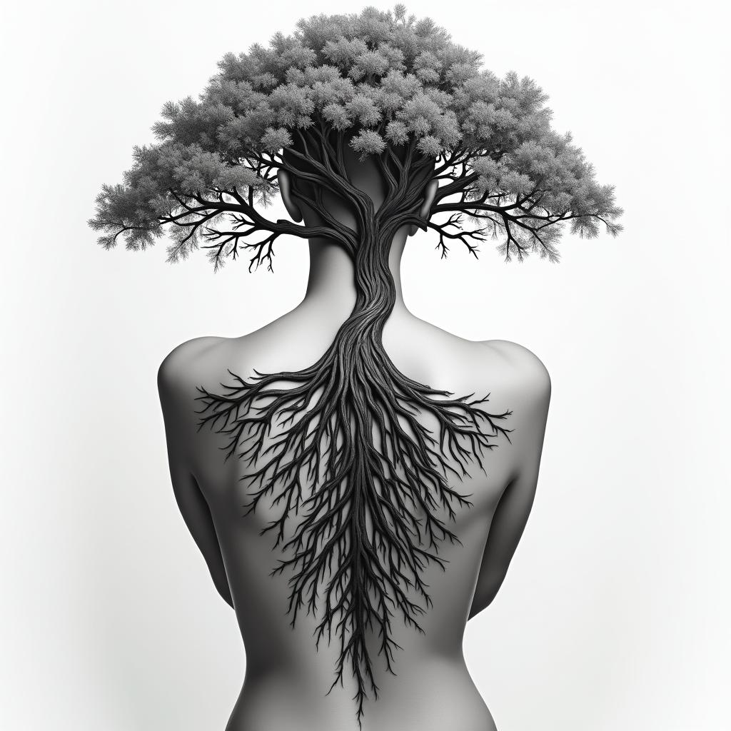 Botanical tattoo example 2