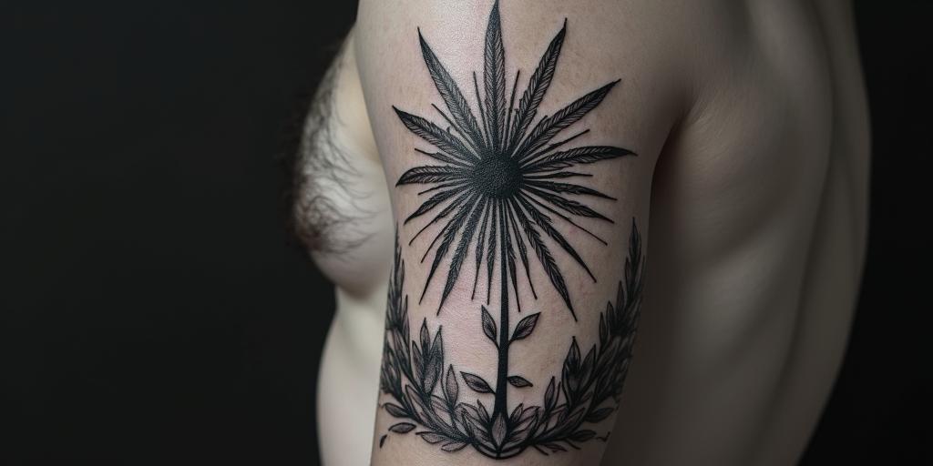 Somebody's I've been through a lot of pain and hurt in his lifetimein bohemian style tattoo, 8k - Variation 3