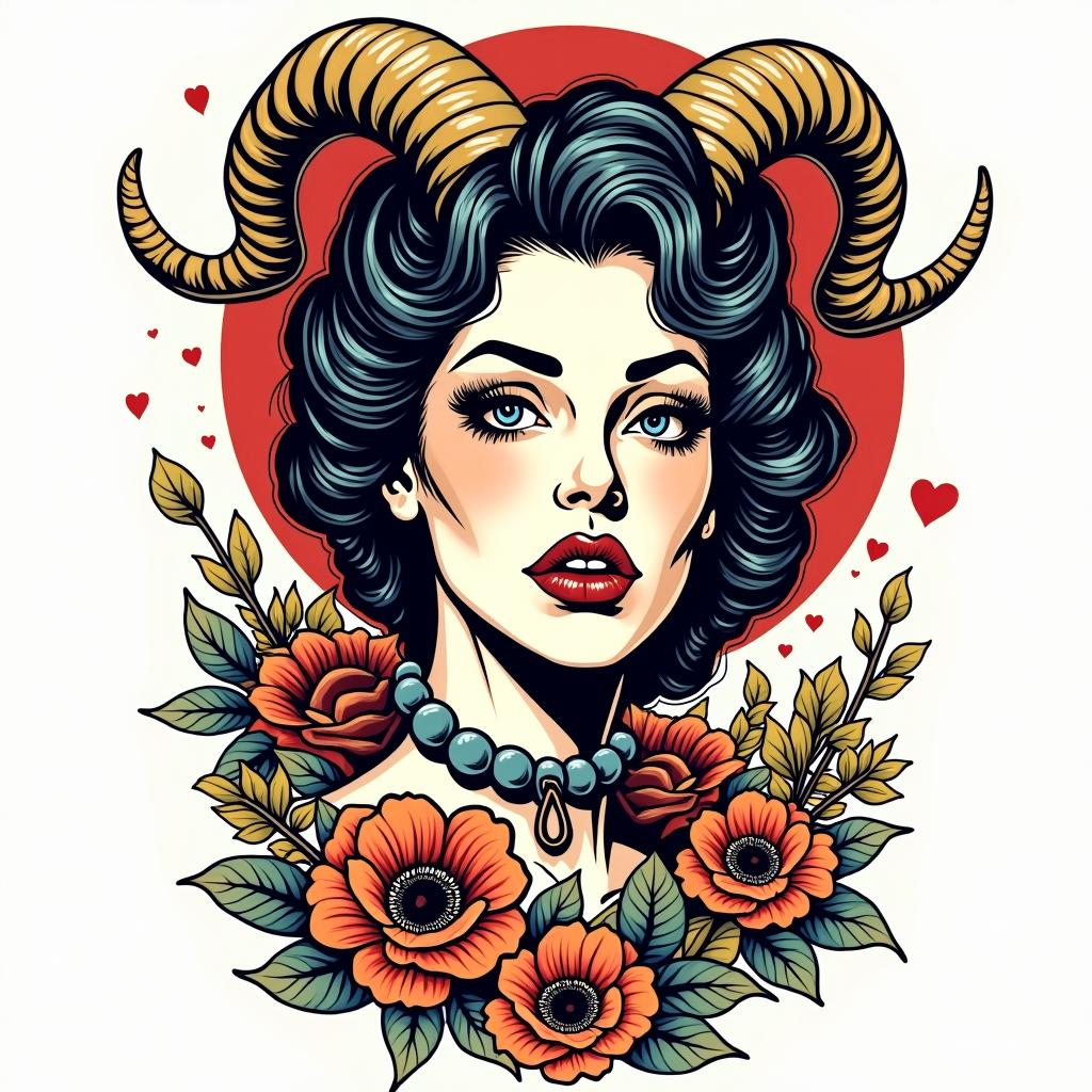 Ezra, Capricorn, December 27thin pop art style tattoo, featuring bold and vibrant colors, exaggerated outlines, iconic imagery, inspired by comic books and speech bubbles, comic book characters, retro pop culture