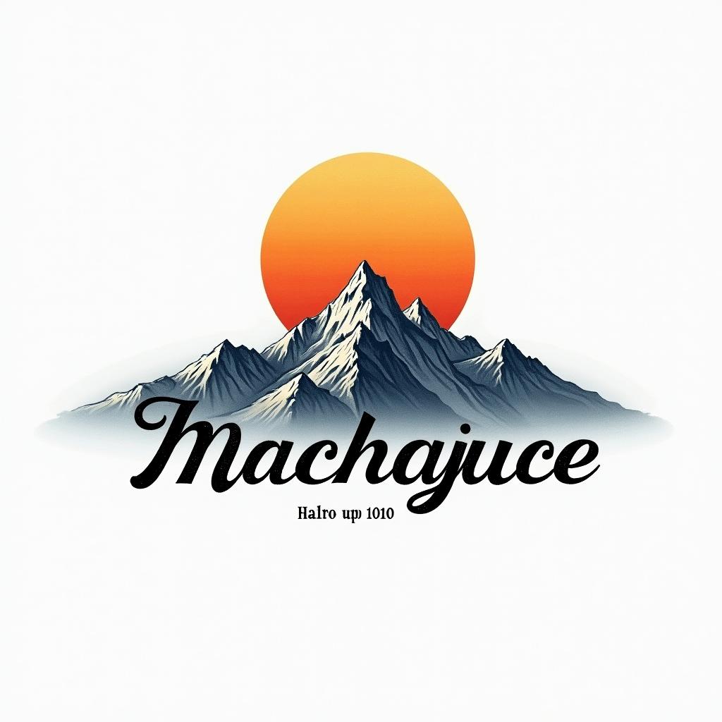 Mountain range with a rising sunminimalist text-based tattoo, Monospace font ultra-realistic, perfectly placed, high-quality font design, photo-realistic shading, 8k, high quality, finely detailed typograph