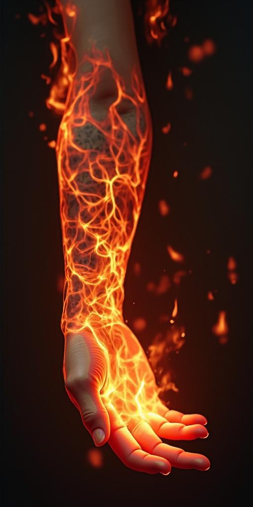 Coil over shockin flame tattoo style showcasing fiery elements with dynamic flame patterns, glowing effect of flames, natural colors - Variation 3