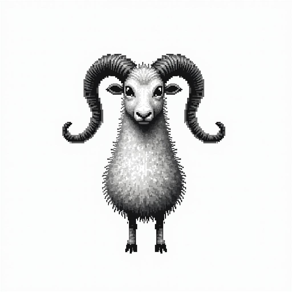 Ezra, Capricorn, December 27thin 8-bit tattoo style, minimalistic pixel style tattoo, pixel art with simplified shapes and retro gaming visuals, inspired by 8-bit pixel based detailing - Variation 2