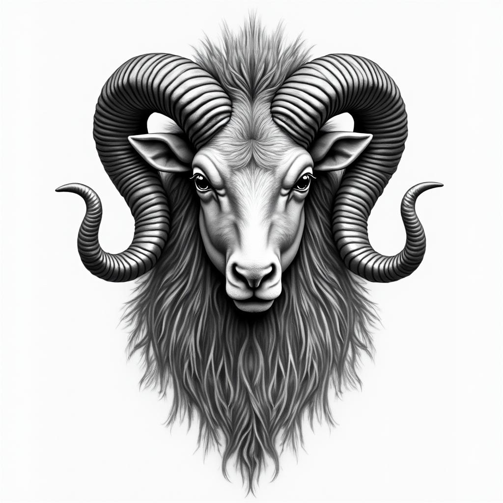 Ezra, Capricorn, December 27thin realism tattoo style, featuring a highly detailed, lifelike, capturing every detail, photorealistic, ultra realistic, intricate shading, smooth and sharp,   - Variation 3