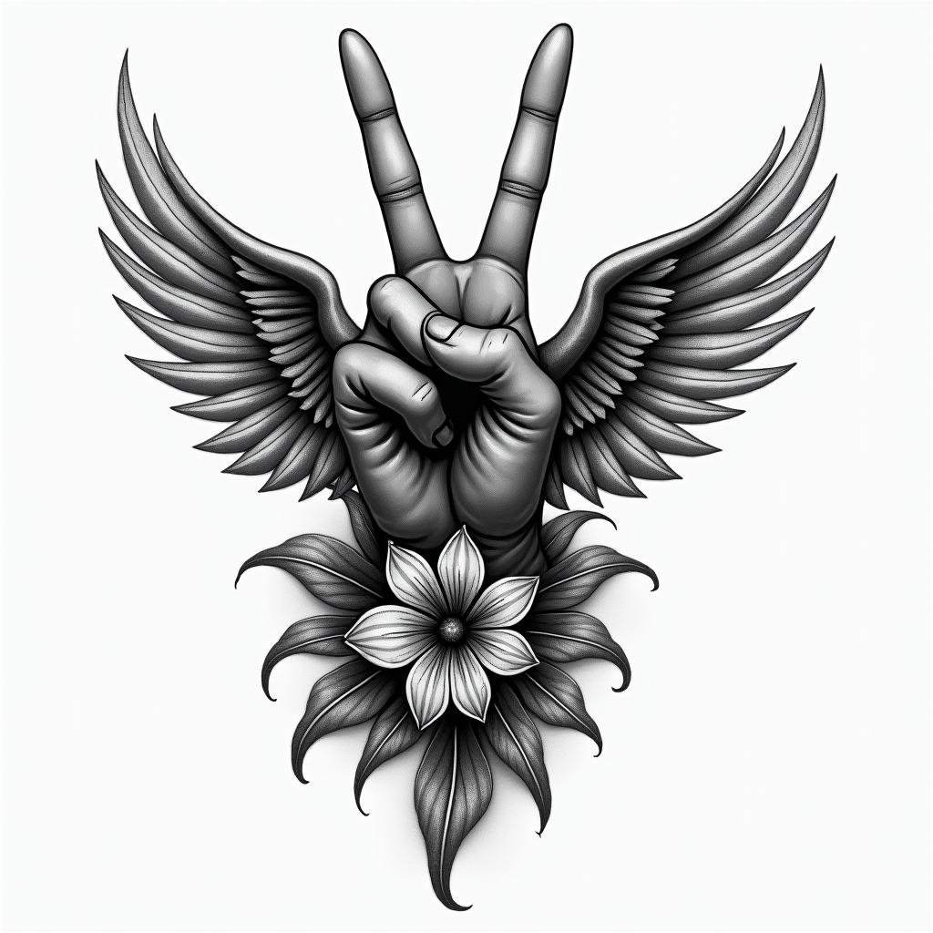 Peacehigly detailed tattoo - Variation 5