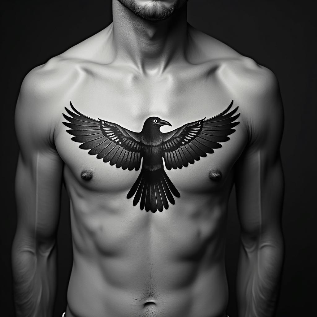 Crowhigly detailed tattoo - Variation 5