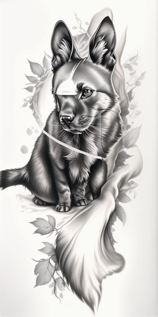 A highly detailed and lifelike composition, tattoo art, realism style, ultra-high resolution, smooth gradients and intricate textures, monochromatic black-and-gray tones, diffused soft lighting for natural depth.undefined - Variation 218