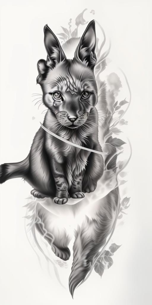 A highly detailed and lifelike composition, tattoo art, realism style, ultra-high resolution, smooth gradients and intricate textures, monochromatic black-and-gray tones, diffused soft lighting for natural depth.undefined - Variation 214