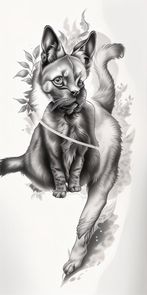 A highly detailed and lifelike composition, tattoo art, realism style, ultra-high resolution, smooth gradients and intricate textures, monochromatic black-and-gray tones, diffused soft lighting for natural depth.undefined - Variation 213