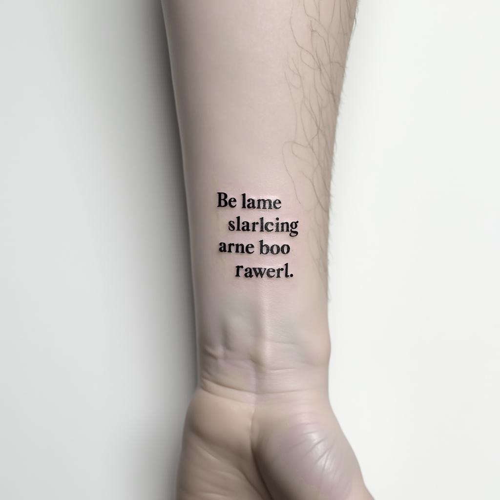I want a tattoo on my wrist, I would like it to be a couples tattoo, minimalist, modern.minimalist text-based tattoo, Monospace font ultra-realistic, perfectly placed, high-quality font design, photo-realistic shading, 8k, high quality, finely detailed typograph