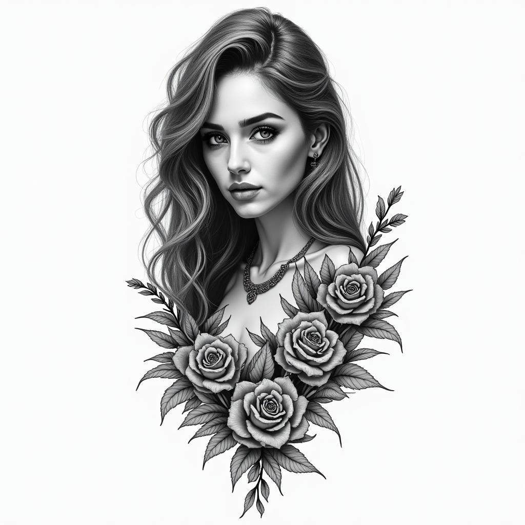 18, pounds, Maria Nikelly, Fortaleza Cearáhigly detailed tattoo - Variation 3