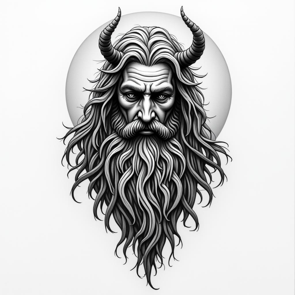 Gods off the fieldhigly detailed tattoo - Variation 4