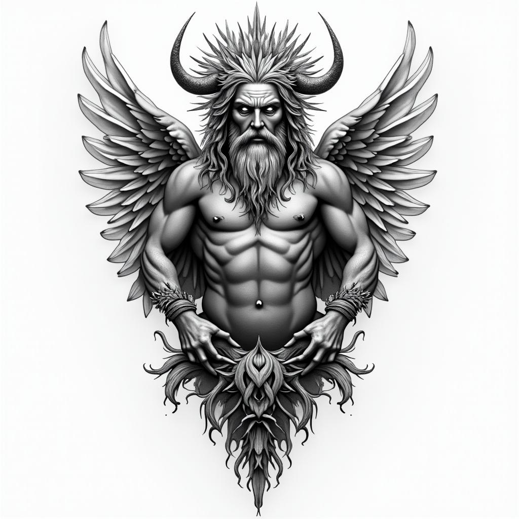 Gods off the fieldhigly detailed tattoo