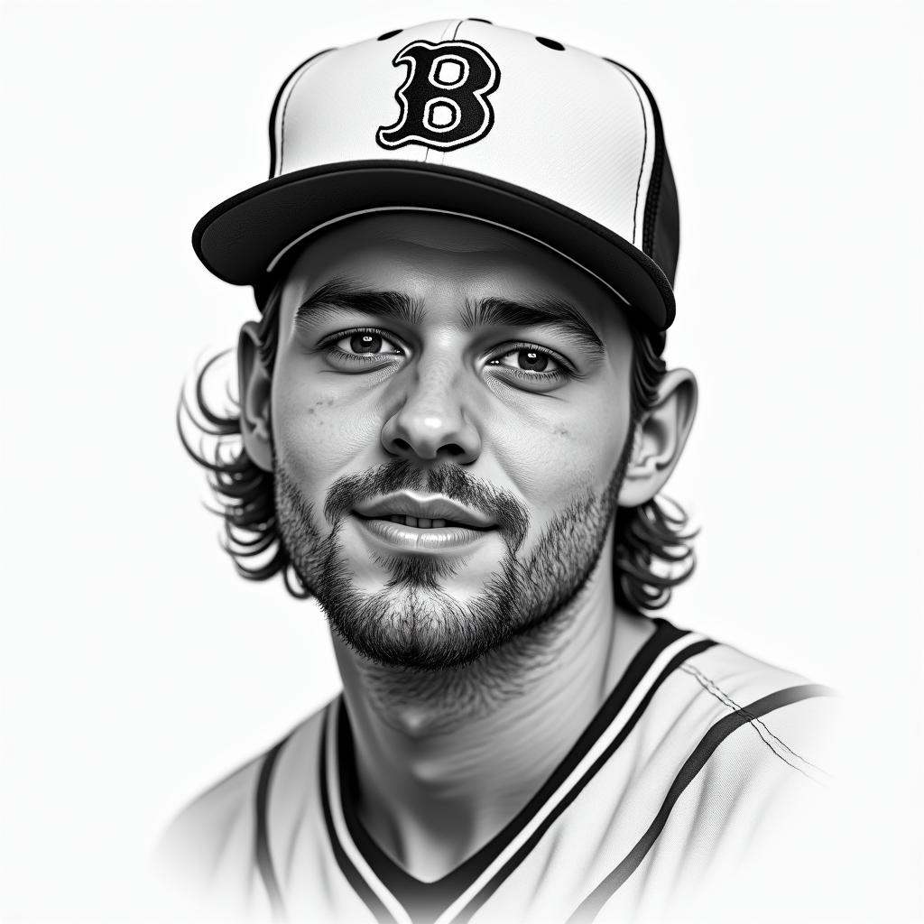 Boston sportsin realism tattoo style, featuring a highly detailed, lifelike, capturing every detail, photorealistic, ultra realistic, intricate shading, smooth and sharp,