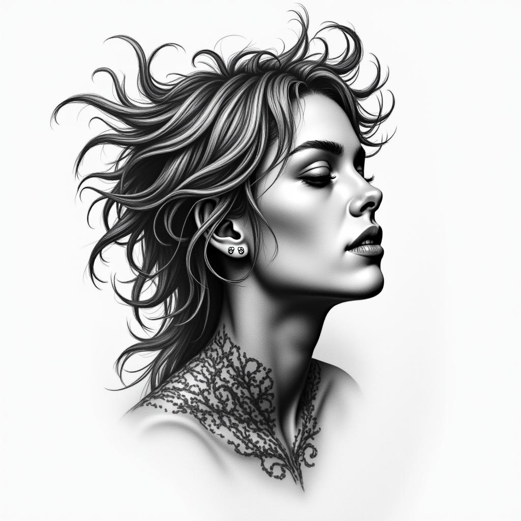 Sobrietyhigly detailed tattoo - Variation 8