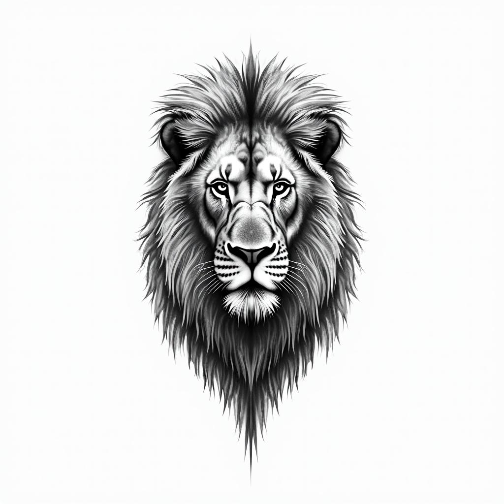 Thais, lion, Iguazu Fallsminimalist text-based tattoo, Monospace font ultra-realistic, perfectly placed, high-quality font design, photo-realistic shading, 8k, high quality, finely detailed typograph - Variation 4