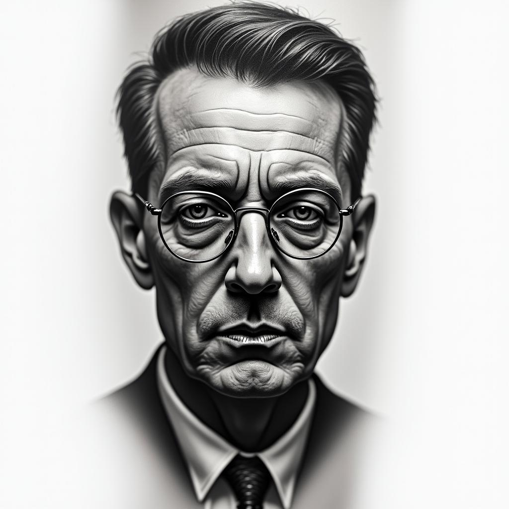 Tattoo based on the novel by George Orwell 1984in realism tattoo style, featuring a highly detailed, lifelike, capturing every detail, photorealistic, ultra realistic, intricate shading, smooth and sharp,   - Variation 2