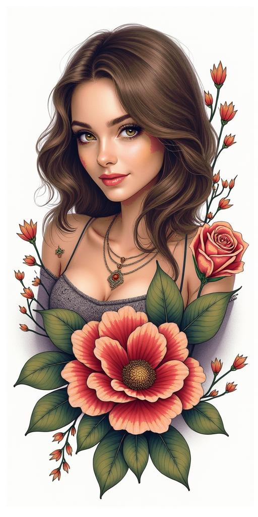 Tammy Huisel Born April 20, 1982 - at Rest April 4, 2025 A Daughter, mother, best friend , ride or die, The Princess that everyone loves, blessed her so muchhigly detailed tattoo - Variation 7