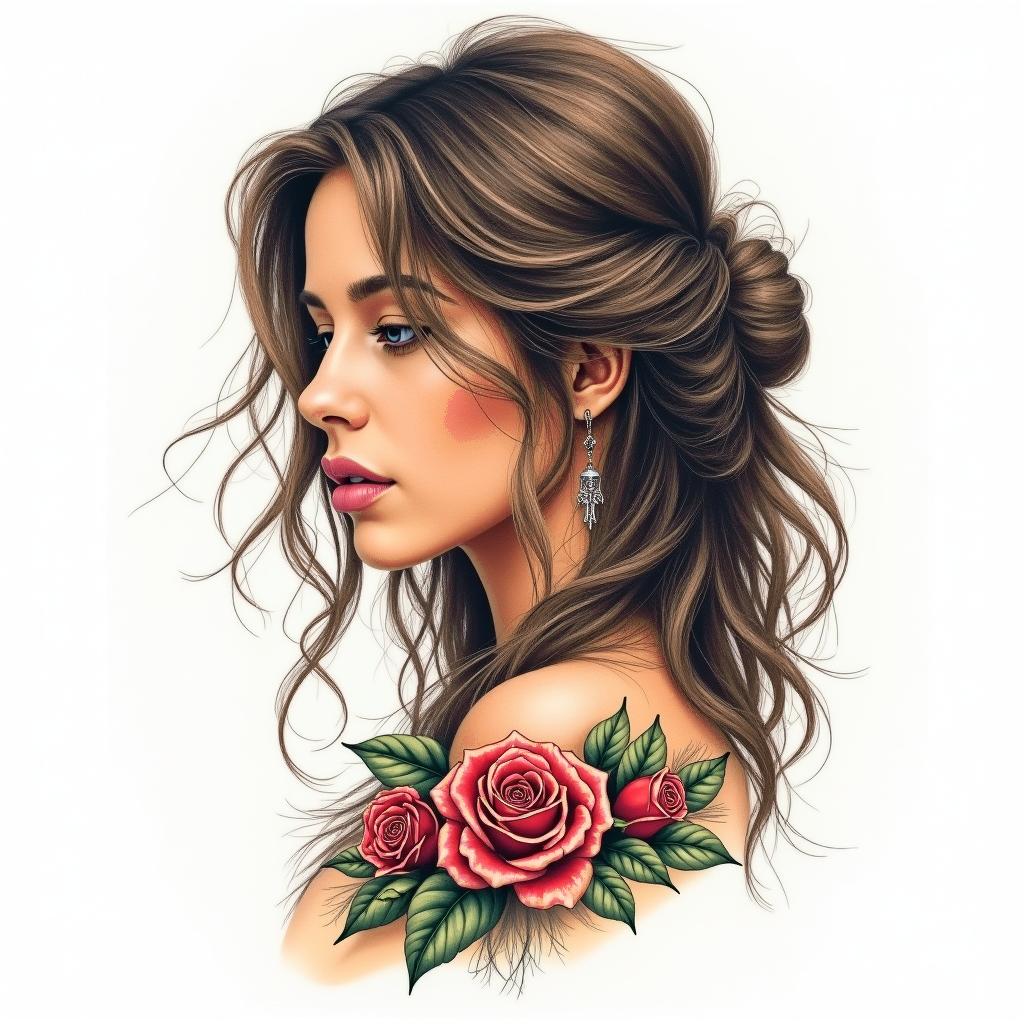 Tammy Huisel Born April 20, 1982 - at Rest April 4, 2025 A Daughter, mother, best friend , ride or die, The Princess that everyone loves, blessed her so muchhigly detailed tattoo - Variation 3