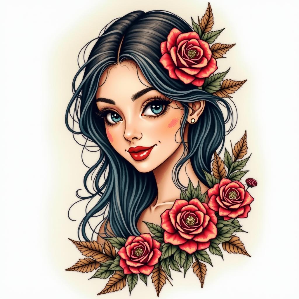 Tammy Huisel Born April 20, 1982 - at Rest April 4, 2025 A Daughter, mother, best friend , ride or die, The Princess that everyone loves, blessed her so muchhigly detailed tattoo - Variation 1
