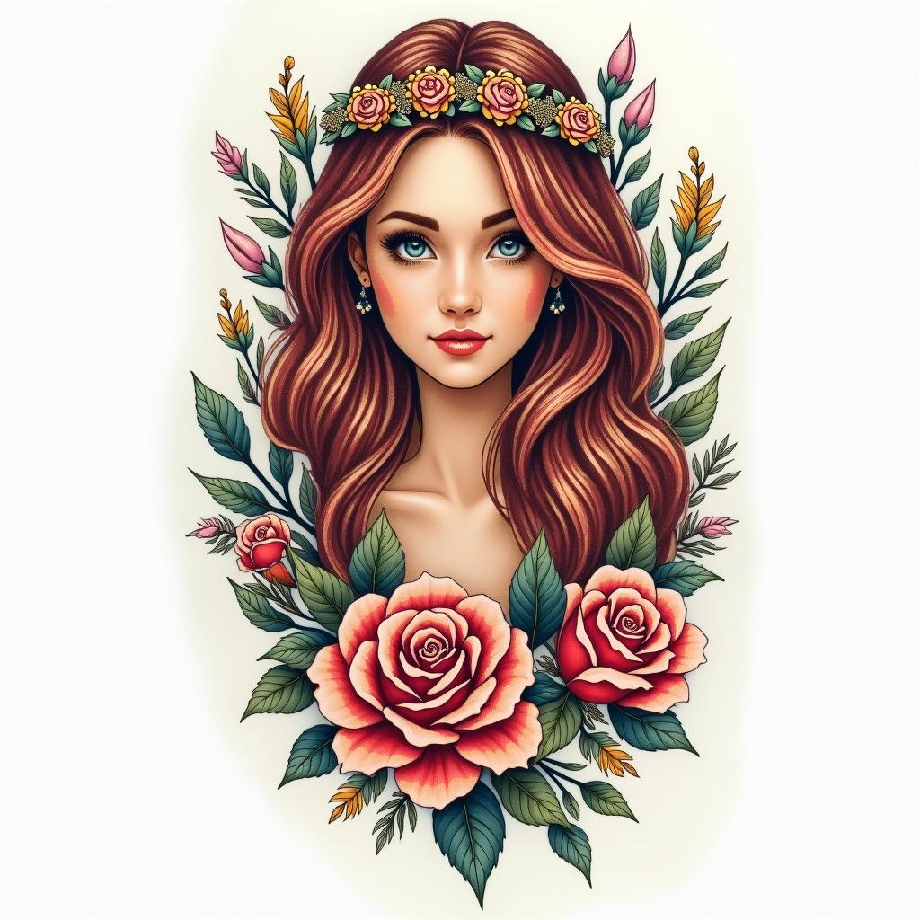 Tammy Huisel Born April 20, 1982 - at Rest April 4, 2025 A Daughter, mother, best friend , ride or die, The Princess that everyone loves, blessed her so muchhigly detailed tattoo - Variation 2