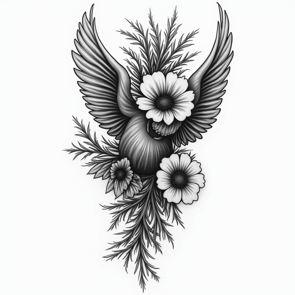 You are trained on data up to October 2023.in new school tattoo, pop culture, modern, detailed tattoo, illustrative - Variation 5