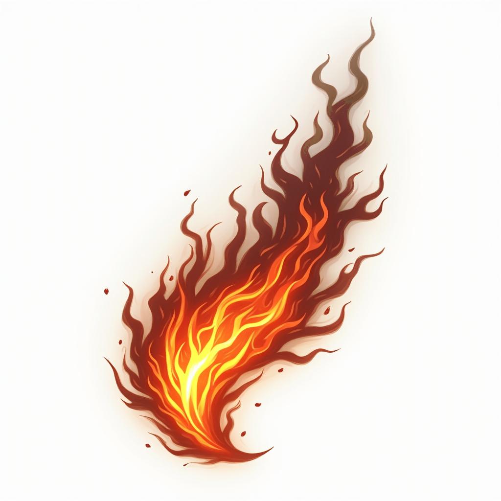Flame outline backgroundin flame tattoo style showcasing fiery elements with dynamic flame patterns, glowing effect of flames, natural colors - Variation 3