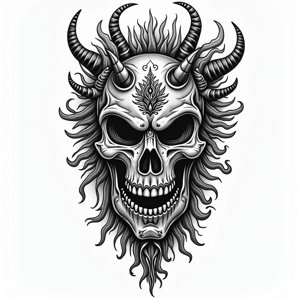 Bo mega constructionin authentic tattoo style, incorporating traditional modifications, bold black outlines, solid color fills, featuring classic authentic elements - Variation 2