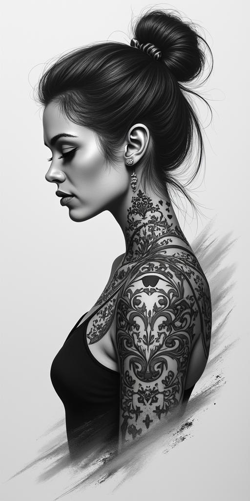 Mariahigly detailed tattoo - Variation 3