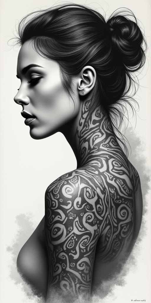 Mariahigly detailed tattoo - Variation 2