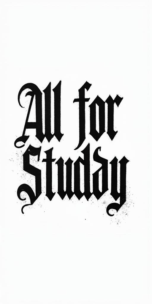 Gothic Text tattoo example 4