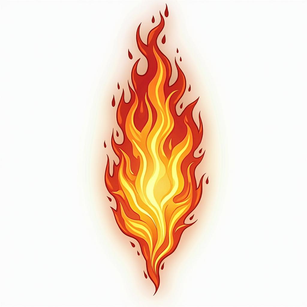 Fire flame 
outline backgroundin flame tattoo style showcasing fiery elements with dynamic flame patterns, glowing effect of flames, natural colors