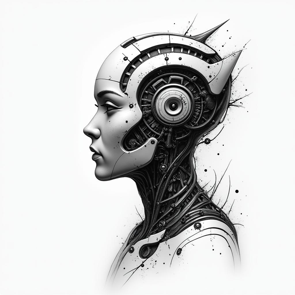 Bio-Mech tattoo example 4