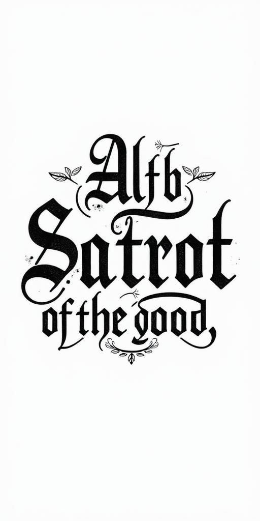 All for not studyingtext-based tattoo, gothic font ultra-realistic, perfectly placed, high-quality font design, photo-realistic shading, 8k, high quality, finely detailed typography - Variation 7