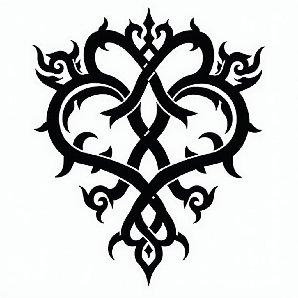Celtic everton crestin tribal tattoo style, featuring bold and black geometric shapes, curved lines, intertwine and flow seamlessly, creating a powerful and symbolic design, polynesian and maori styles