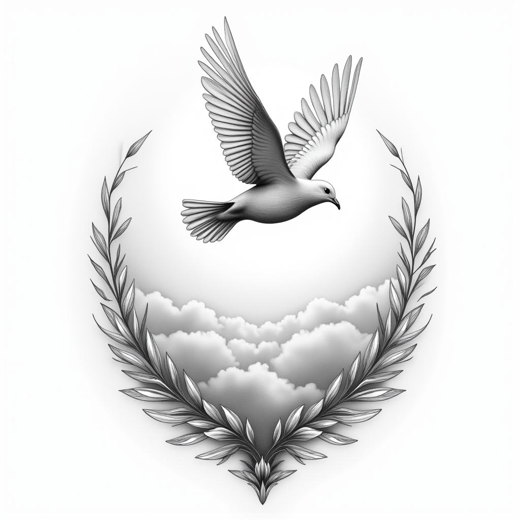 Dove tattoo design
